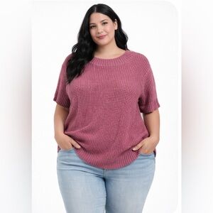 Torrid Mauve Crew Neck Sweater